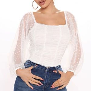 Fashion Nova Sheer Top